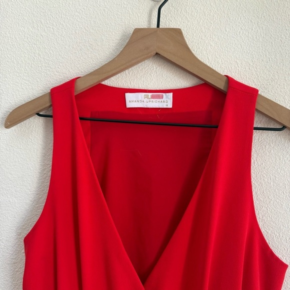Amanda Uprichard Red Cargo Dress Small - Picture 4 of 6